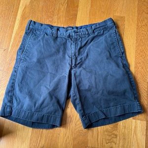 J Crew flat front navy blue shorts size 32
